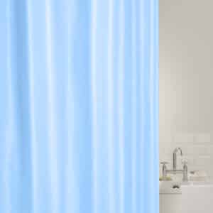 Showerplus Plain Polyester Shower Curtain Blue - Shower Accessories