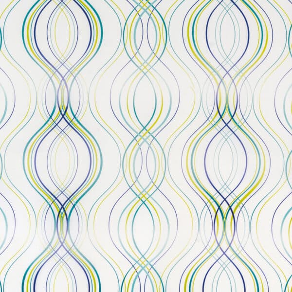 Fiesta Stripe Polyester Shower Curtain Green - Shower Accessories