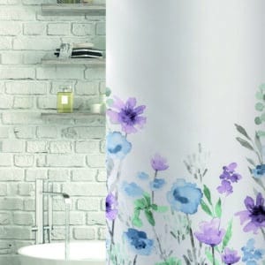 Jardenia Polyester Shower Curtain Blue/Purple - Shower Accessories