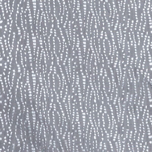 Waterfall Jacquard Polyester Shower Curtain Grey - Shower Accessories