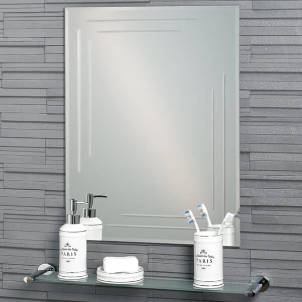 Chelsea Rectangular Mirror 60 x 45cm - Bathroom Mirrors