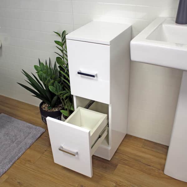 Loreto Slimline Floor Drawer Cabinet - Bathroom Cabinets