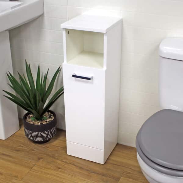 Urbino Slimline Floor Cabinet With Shelf - Bathroom Cabinets