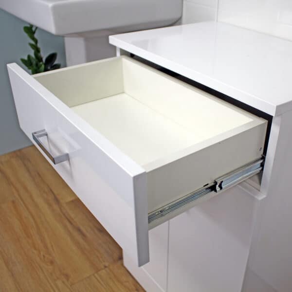 Salerno Floor Standing Cabinet White - Bathroom Cabinets