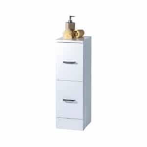 Showerdrape Arezzo Freestanding White Gloss Bathroom Cabinet 