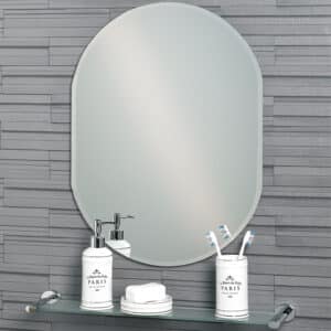 Lincoln Large Oval Mirror - Bathroom Mirrors