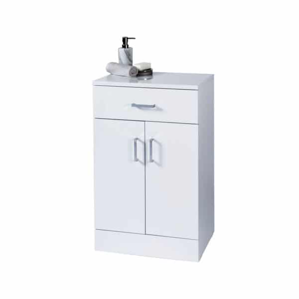 Salerno Floor Standing Cabinet White - Bathroom Cabinets