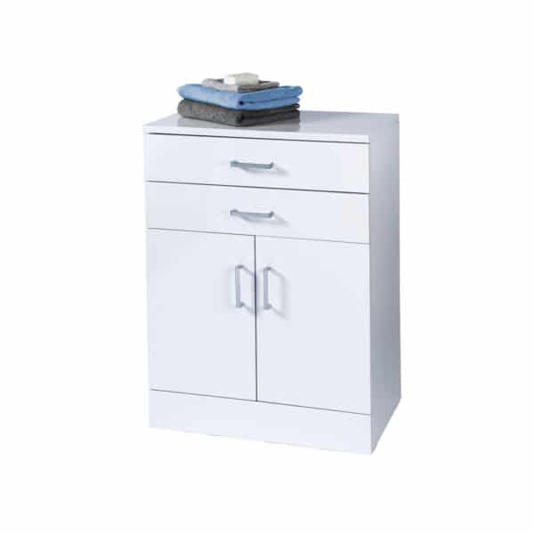 Trento White Floor Standing Cabinet - Bathroom Cabinets