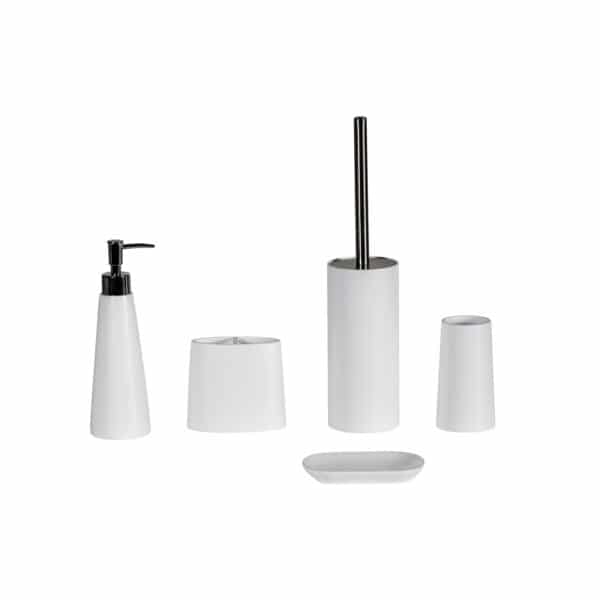 Alto White Collection 5 Piece Set - Bathroom Accessory Sets