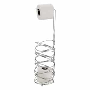 Celeste Wire Toilet Roll & Spare Paper Combo - Free Standing Toilet Roll Holders