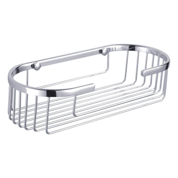 Clasico Stainless Steel Oval Basket - Bathroom Caddies and Baskets
