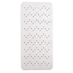Large Bath Mat White - Bathroom Safety Supplies