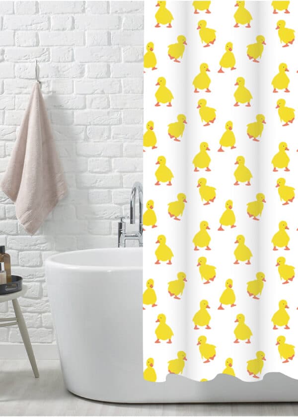 Duckling Polyester Shower Curtain - Shower Accessories
