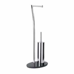Essence Toilet Brush Combo Oval Base - Free Standing Toilet Roll Holders