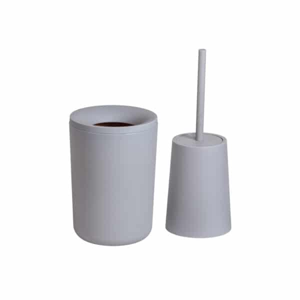 Garda Collection Light Grey 2 Piece Set - Bathroom Accessory Sets