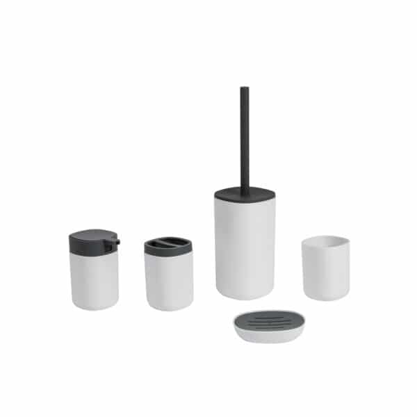 Kuba Collection 5 Piece Set - Bathroom Accessory Sets