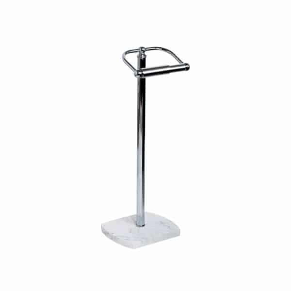 Octavia White Toilet Roll Holder - Free Standing Toilet Roll Holders