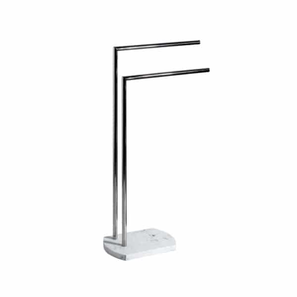 Octavia White Towel Stand - Free Standing Towel Rails