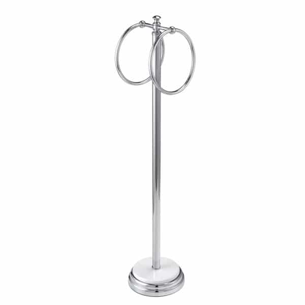 Opera Freestanding Double Towel Ring - Free Standing Towel Rails