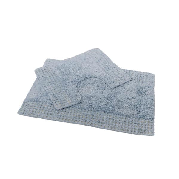 San Marino 2 Piece Cotton Bath Mat Set Blue - Bathroom Mats