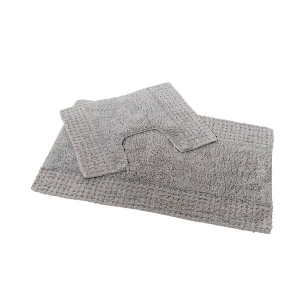 San Marino 2 Piece Cotton Bath Mat Set Grey - Bathroom Mats