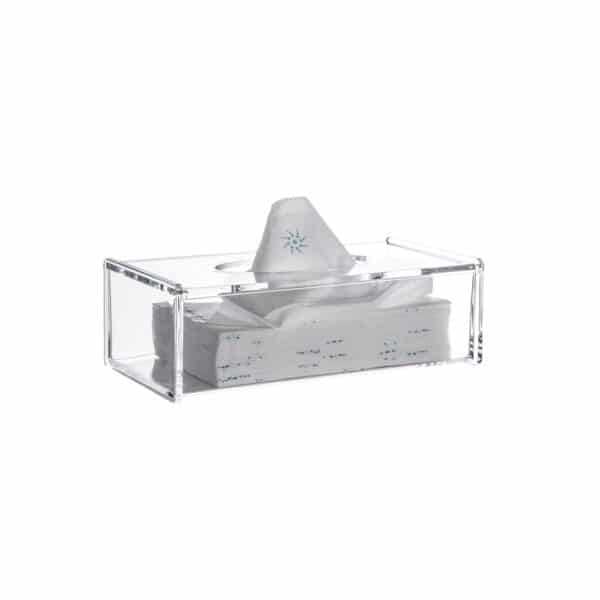 Serene Clear Acrylic Rectangular Tissue Box - Tissue Box Holders