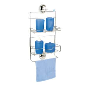 Super Suction Vertex Adjustable Shower Caddy - Bathroom Caddies and Baskets