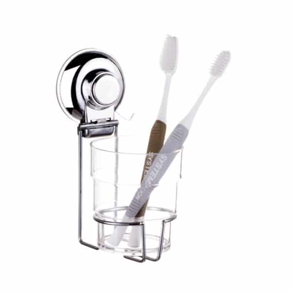 Super Suction Vertex Toothbrush Holder - Super Suction Bathroom Accessories