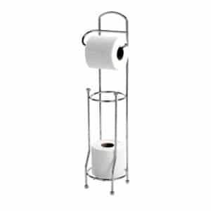 Wire T/Roll & Spare Paper Combo - Free Standing Toilet Roll Holders