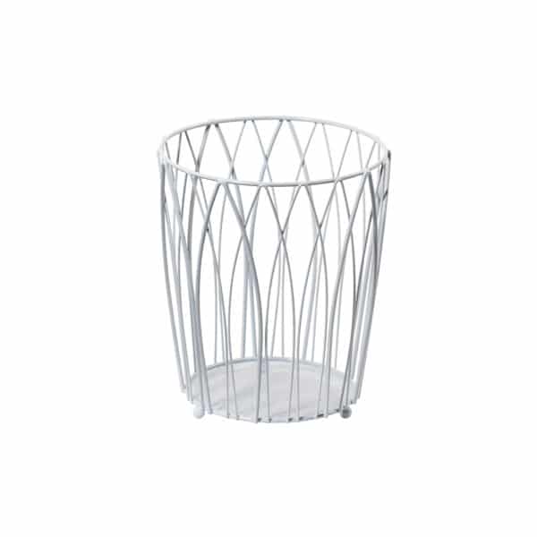 Vista Waste Paper Basket White - Bathroom Bins