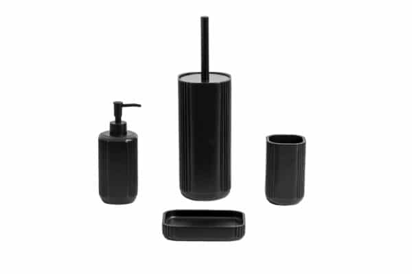 Imperial Black Set of 4 - Bathroom Accessory Sets