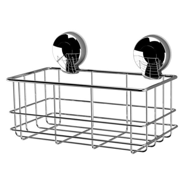 Suctionloc Bottle Basket Chrome - Bathroom Caddies and Baskets