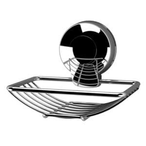 Suctionloc Soap Basket Chrome - Shower Accessories