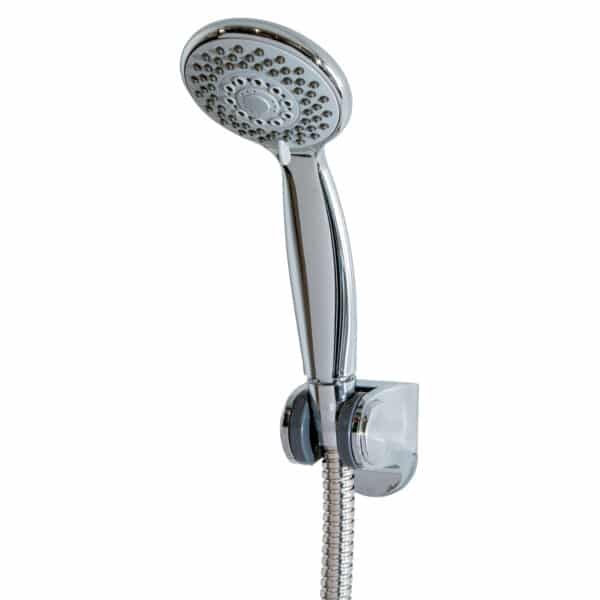 3 Spray Mode Hand Shower Head Bathroom Handset Chrome White Showerdrape Aquajet - Shower Accessories