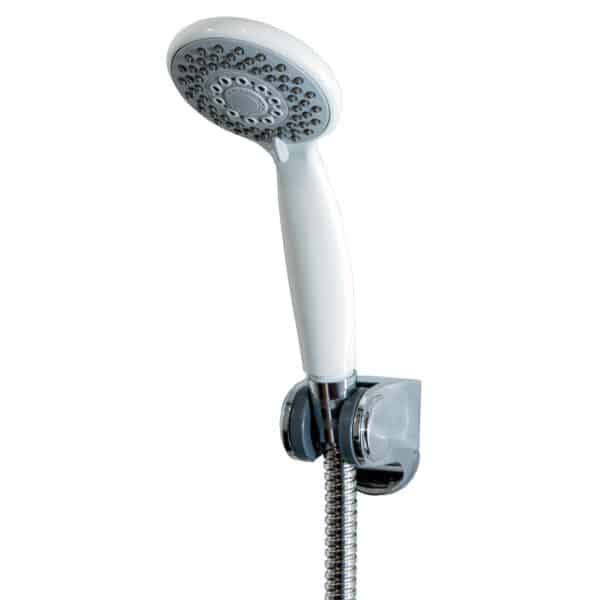 3 Spray Mode Hand Shower Head Bathroom Handset Chrome White Showerdrape Aquajet - Shower Accessories