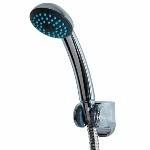 Single Mode Spray Shower Head Bathroom Universal Handset Chrome or White Iso - Shower Heads