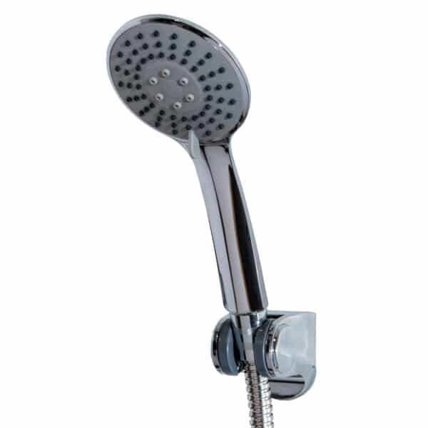 3 Spray Mode Hand Shower Head Universal Bathroom Handset Chrome Satin Spectra - Shower Heads