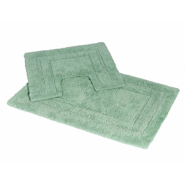 Pinnacle 2 Piece Cotton Bath Mat Set Spearmint - Bathroom Mats