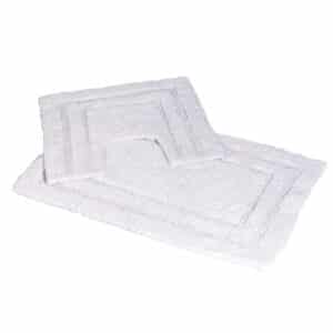 Pinnacle 2 Piece Cotton Bath Mat Set White - Bathroom Mats