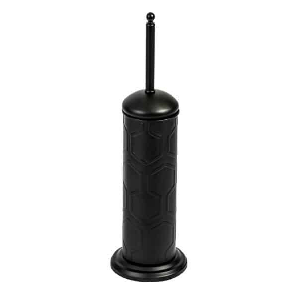 Hex Toilet Brush & Holder Black - Sale