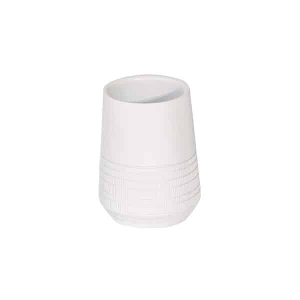 Stata Tumbler White - Bathroom Tumblers