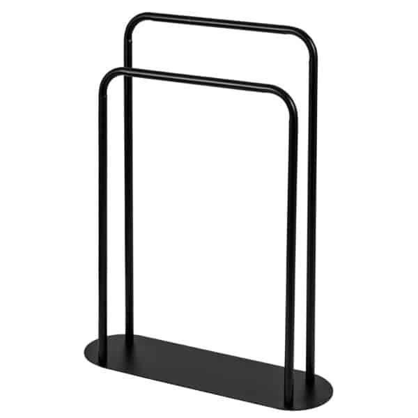 Aspen Towel Stand Black - Free Standing Towel Rails