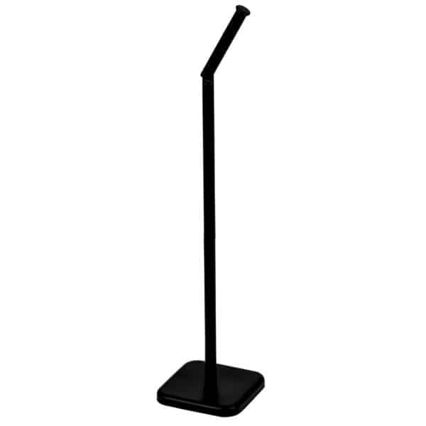 Capri Swivel Toilet Roll Holder Black - Free Standing Toilet Roll Holders