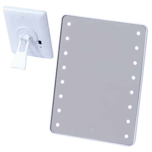 Vegas Freestanding Vanity Mirror with LED Lights White - Vanity Mirrors