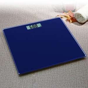 Electronic Bathroom Scale 150Kg Navy Maximum Capacity Easy Read Stones Pounds - Bathroom Scales