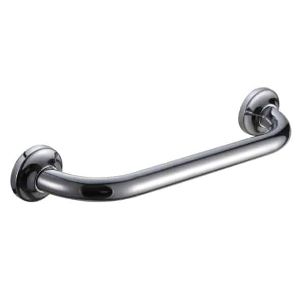 Chrome Wall Mounted Bathroom/Shower Grab Bar 40cm Assurity - Bath Grab Bars