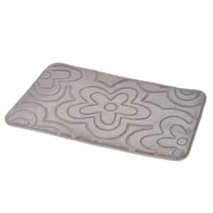 Memory Foam Bath Mat in Grey Clover - Bathroom Mats