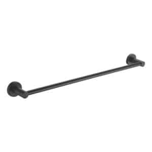 Black Wall Mounted Bathroom Towel Rail Modernity - Towel Ring Rails