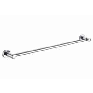 Chrome Wall Mounted Bathroom Single Towel Rail 50cm Wide Modernity - Towel Ring Rails