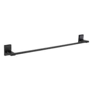 Black Wall Mounted Towel Rail 50cm Wide Unity - Towel Ring Rails